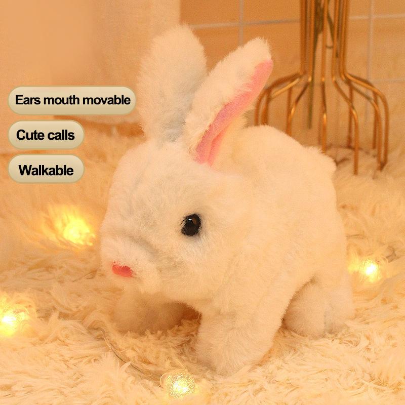 Peluche Realistico Simulazione Cane Carino Giocattolo per Bambini Può Camminare Chiamare Robot Interattivo Elettrico Cane Robotico Regalo di Natale per Bambini Piccoli