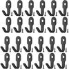 30pcs Wall Metal Hooks for Kitchen Bathroom and Living Room Versatile Hooks for Towels, Keys, Robes, Coats, Scarves, Bags, Coffee Cups, Mugs, Hats.