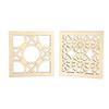 MégaCréa DIY - Azulejos de madeira deco 9 cm 4 peças