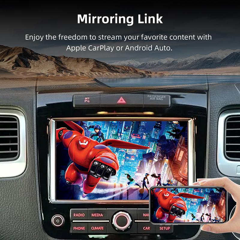 LEXXSON Wireless CarPlay Interface For Volkswagen Touareg RNS850 2010-2018 with Android Auto Voice Control Mirror Link