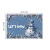 Snowman Snowflake Winter Placemats Set Seasonal Christmas Linen Table Mats Set 12x18 Inch Holiday Table Mats Kitchen Decor