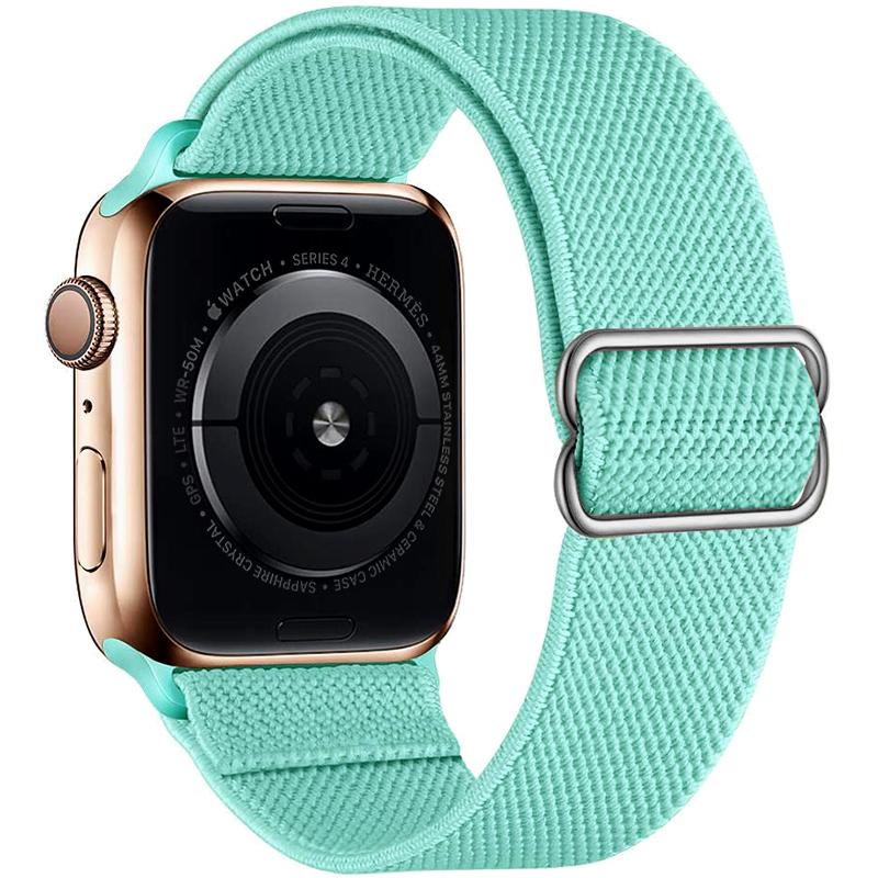 Scrunchie Strap for Apple Watch Ultra 2 Band 49mm 44mm 40mm 45mm 41mm 46mm Elastic Nylon Bracelet iWatch Series 3 6 Se 7 8 9 10