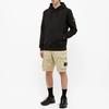 STONE ISLAND Sweat à capuche popover teint en pièce 'Noir' Homme 741564151-V0029