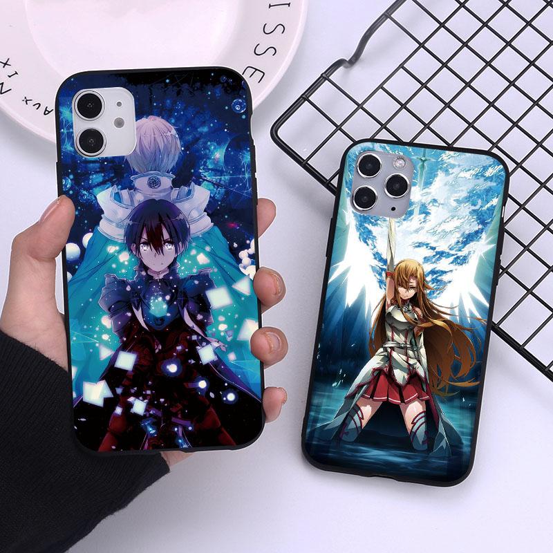 For Xiaomi Mi Redmi Note 10 5 7 9 9T 9a 9C 8 8T Pro 9S 10S 12 11 11T 10T 9 Lite A3 Poco M3 F3 X3 NFC Sword Art Online Soft Case