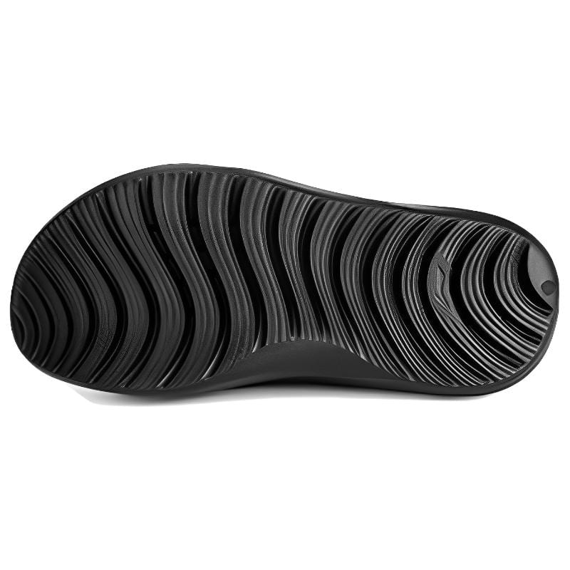 Li Ning Slip Resistant Abrasion Resistant EVA Slide Slippers Unisex Black LNXU931-1