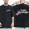 T-shirt alla moda da uomo Y2K Top Marca I Am Kenough Stampa Lettere T-shirt Estiva Manica Corta Donna Moda Girocollo Top