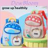 Cartoon Kids Mushroom School Backpack With Lightweight Nylon For Preschool Boys And Girls