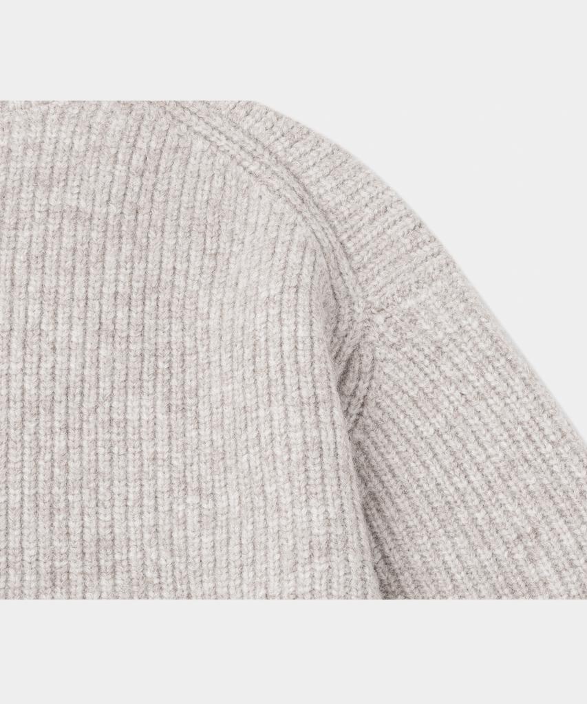 LETTERCOMO Heavy Rush Wool Round Knit Beige