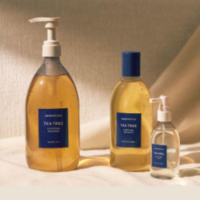 AROMATICA Teebaum Reinigungs-Tonic 100ml – Beruhigende Kopfhautbehandlung & Talgkontrolle für Frisches, Gesundes Haar