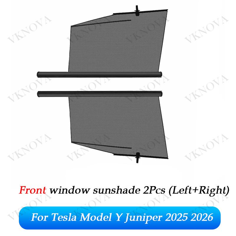 For Tesla Model Y Juniper 2025 2026 Model 3/Y/X 2017-2026 Car Sunshade Side Window Sunshades Window Sunburn Protective Cover