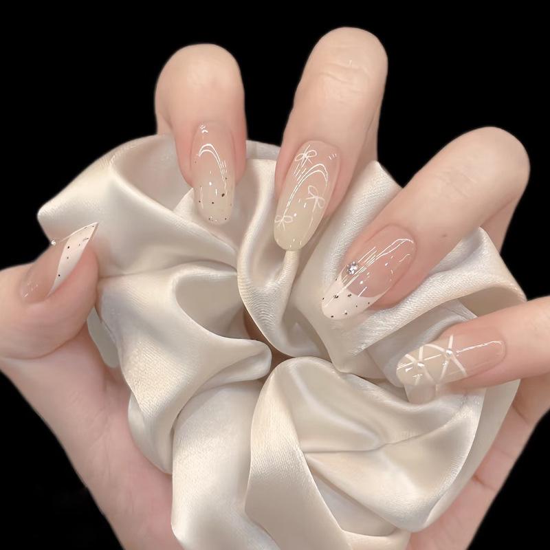 Gradient Amber Gold Foil Removable Nail Stickers - Autumn/Winter Collection