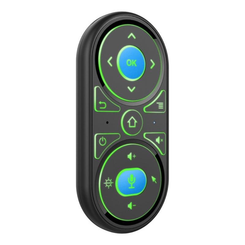 Intelligente Hintergrundbeleuchtung 2,4G Gyro Air Mouse IR-Lernen Sprachsuche für Smart TV Projektor Computer TV-Box