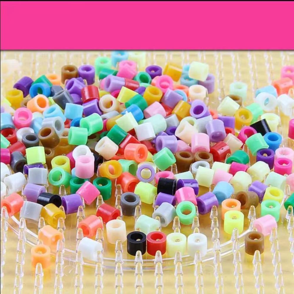 1000pcs Handmade Craft Mini Perler Hama Beads Premium Small Bean 3D Puzzle Beads Educational Toys