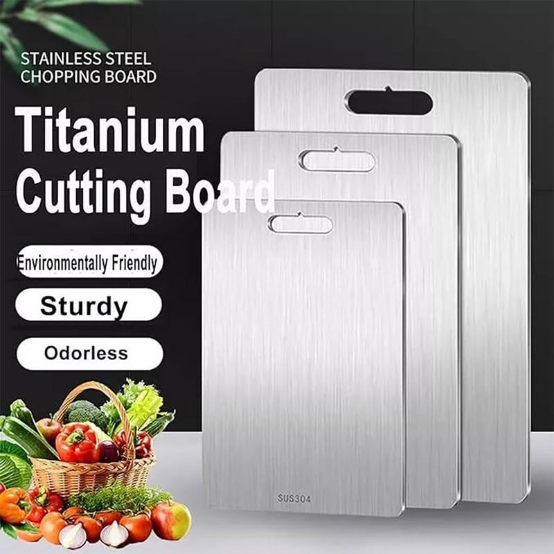 Titan-Schneidebretter für die Küche Doppelseitiges Schneidebrett Tragbares Lebensmittelqualitäts-Schnitzbrett zum Kochen Outdoor-Camping