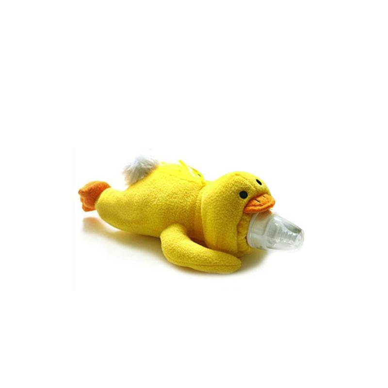 Feeding Bottles Bag Duck Milk Bottle Pouch Cover Toys Kawaii Plush Rabbit Baby Feeding Bottle Keep Warming Bag Baby Feeding Tool
