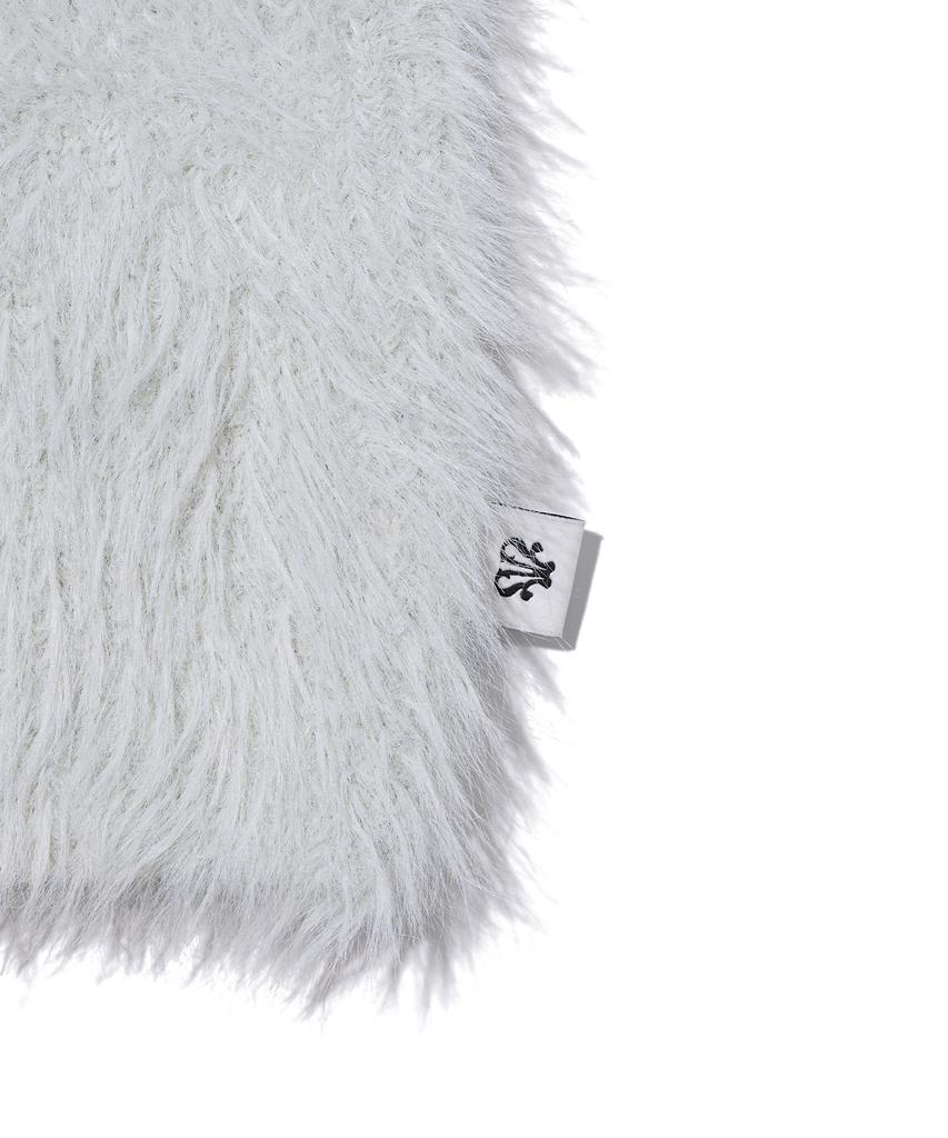 YOUHEE Hairy Cat Beanie Light Gray