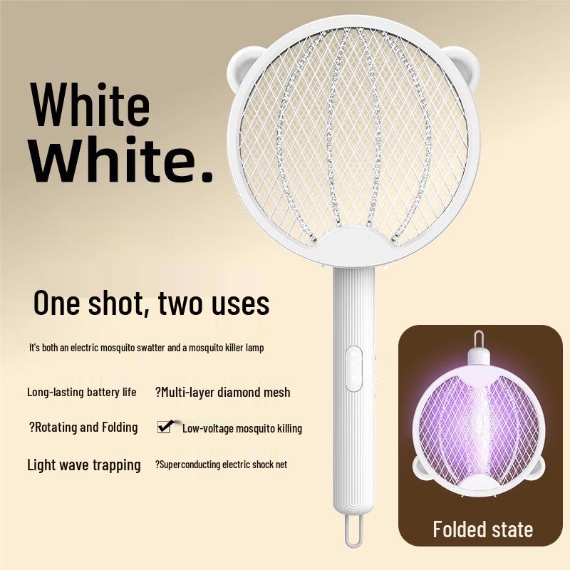 ZISIZ Foldable Rechargeable Electric Mosquito Swatter