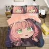 Spy X Family Bedding CollectionSpy Funny Anya Duvet Cover Anime Quilt Cover With Pillowcase SingleDoubleQueenKing