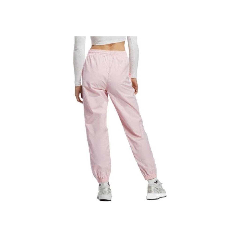 adidas Originals Trefoil Logo Print Tapered Track Pants Women Bottoms Light-Pink IP3748