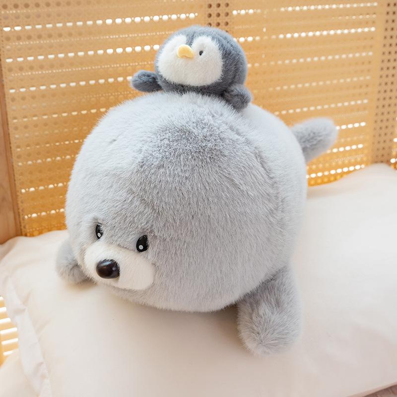 New Cute Sea Lion Plush Doll Dolls Marine Animals Children's Toys Sleeping Doll Birthday Gift