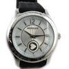[N2412] - Designer Watch 'Morgan' Silver Black (Love)