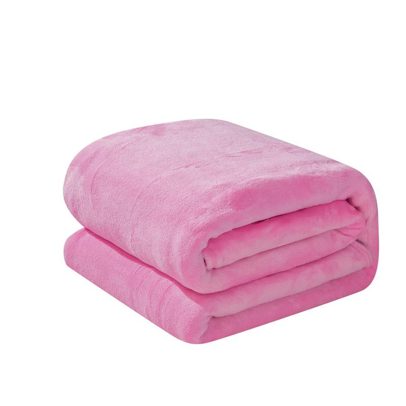 Solid Color Blanket Velvet Bedspread Office/Car Nap Shawl Manta Para Sofá Skin-friendly Plaid Home Bedspread Winter Bed Linen