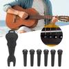 6PCS Ebony Guitar Bridge Pins Abalone Dot Inlay Bridge Pin Pegs  Acoustic Guitar