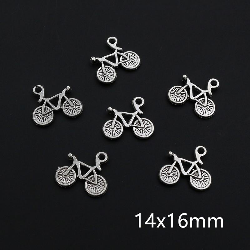 20pcs Antique Silver Plated Bike Car Motorcycle Truck Vehicle Charms Pendant Metal DIY Handmade Jewelry Findings Accessories