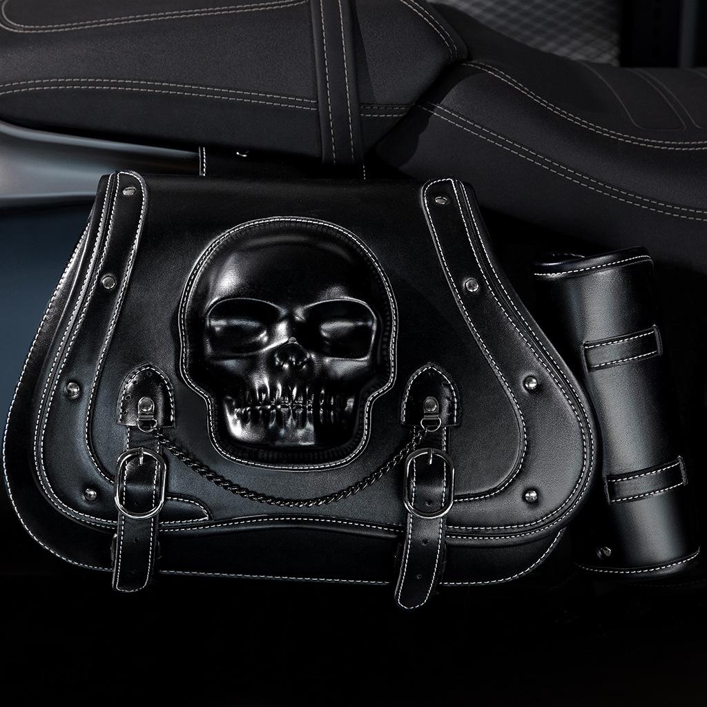 Heavy Industry Personalized Cruise Harley Motorcycle Equipment Side Bag, Modified Side Bag, Cycling Motorcycle Trailer