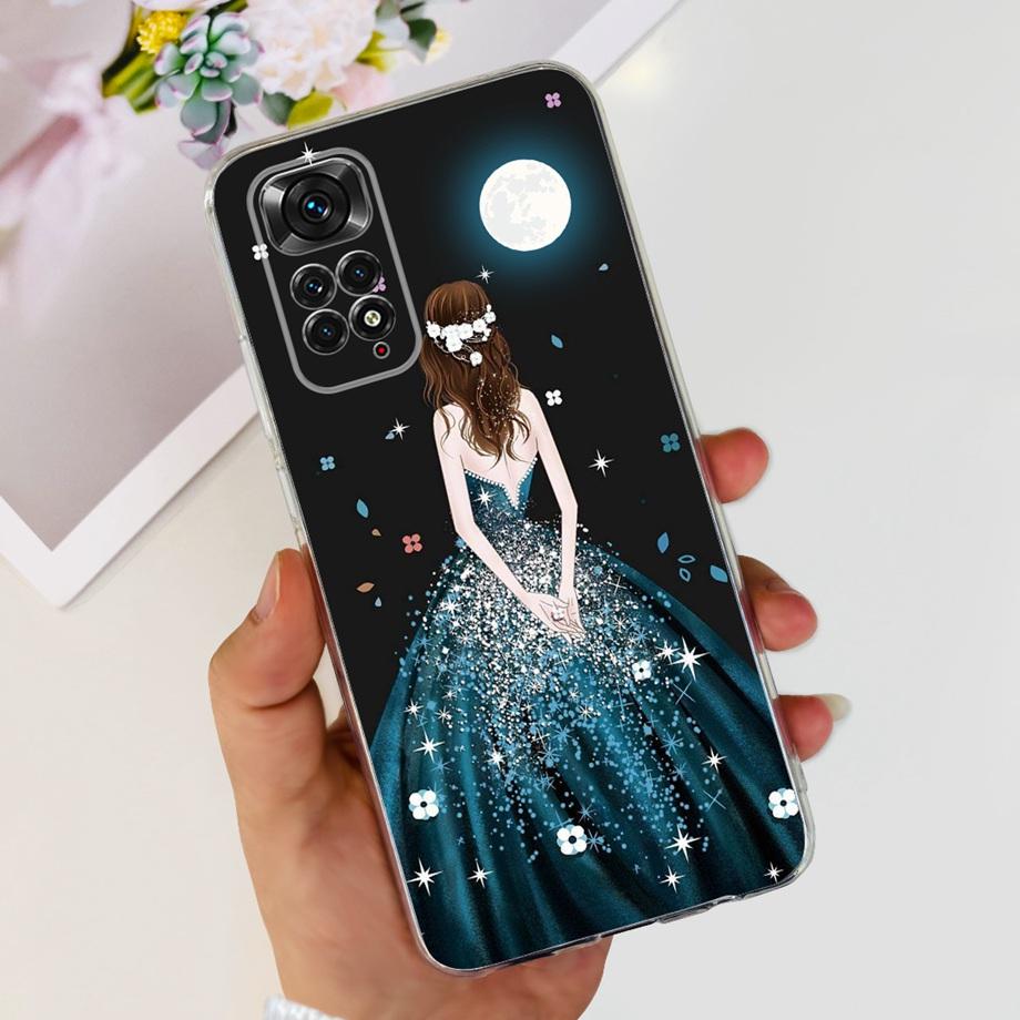Women Fashion Phone Case For Xiaomi Redmi Note 11 Pro 4G 5G / Redmi Note11 11s 4G Global Luxury Slim Silicone Bumper Coque Soft