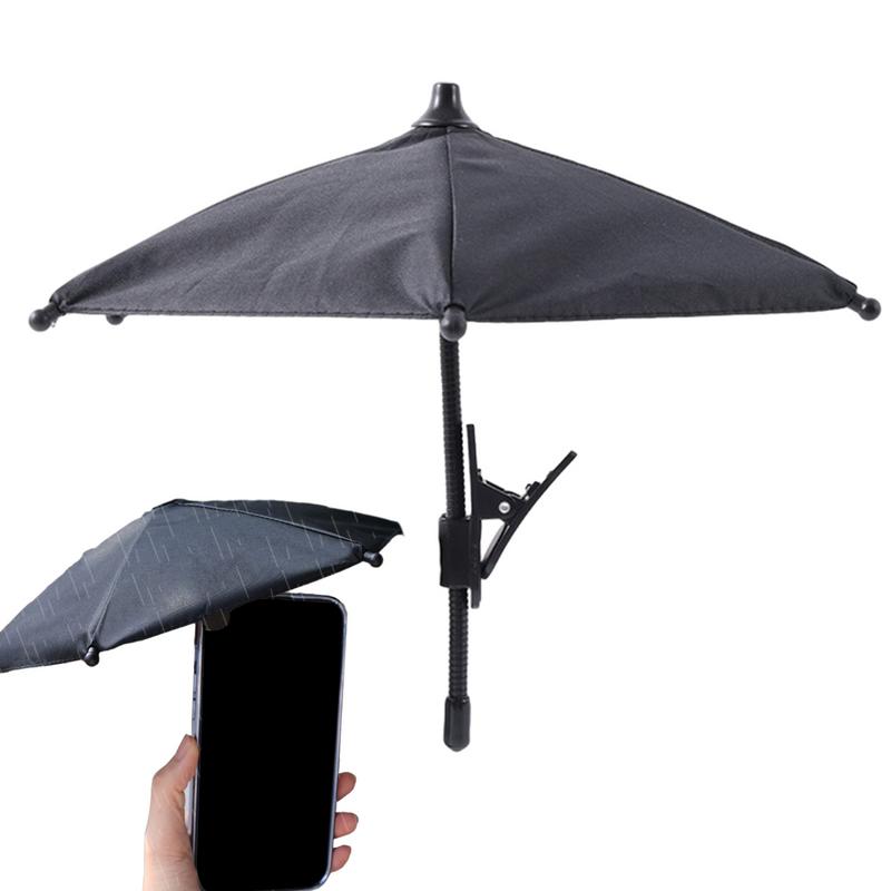 Phone Shade Umbrella Sun Shield Umbrella Phone Holder Adjustable Desktop Phone Stand Sun Visor Sun Shield Car Tools Accessories