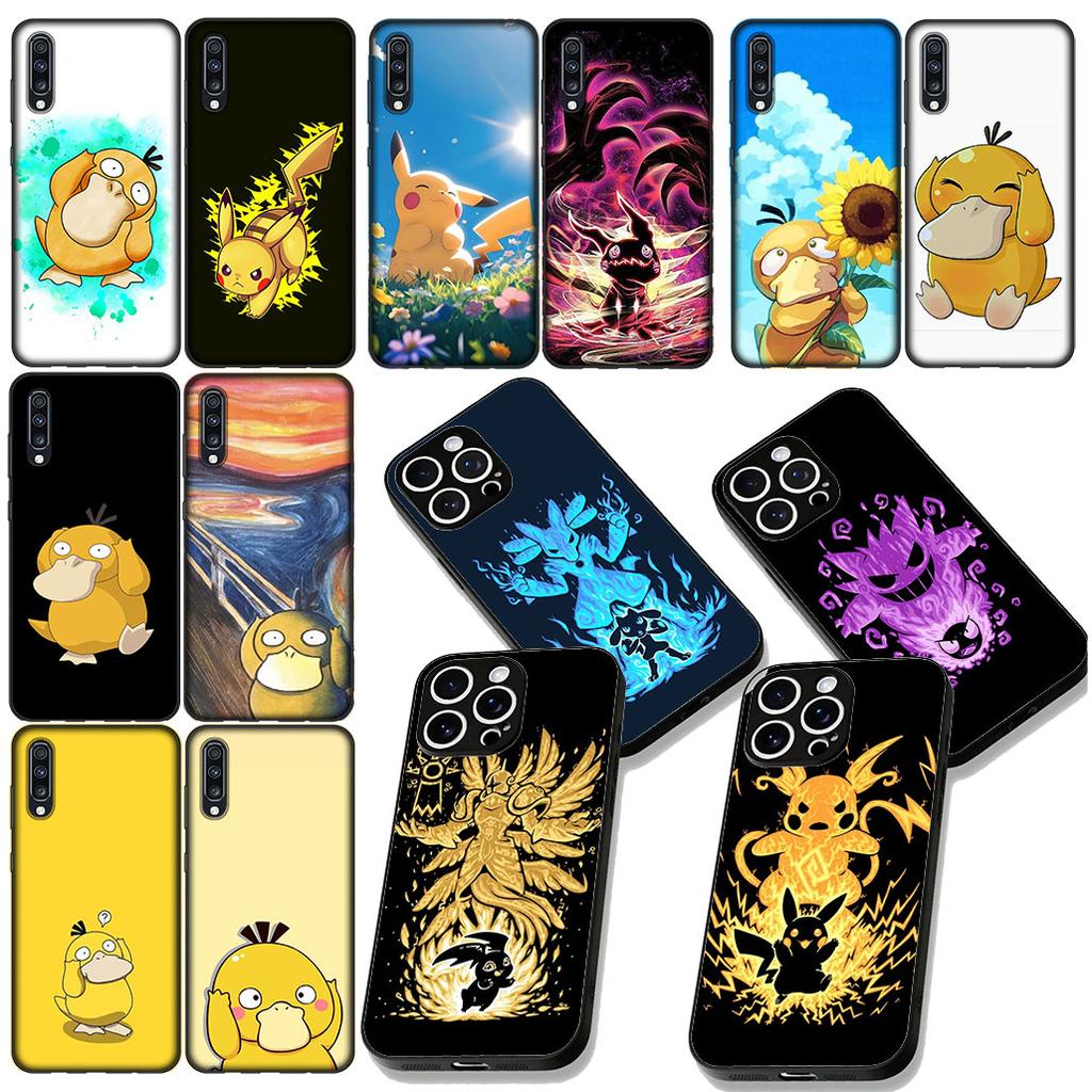 P-Pikachus P-Pokemons Psyduck Cover for Apple iPhone 16 17 Air 14 15 Pro Max Plus 16+ 16E 14+ ProMax Casing Coque Case