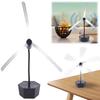Fly Fans for Food USB Rechargeable Flexible Fly Fan with Holographic Blades Table Top Fly Fan for Picnic Kitchen Party