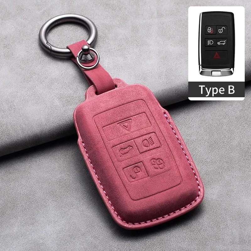 Leather Car Remote Key Case Cover for Jaguar XF XJ XE XJL XF for Land Rover Range Rover Sport Evoque Freelander Auto Key Shell