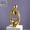 Abstract Resin Character Ornaments for Living Room and Desktop Decor