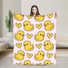 Yellow Duck Super Soft Blanket  Kids Adult Plush Throw Blanket Fluffy Couch Bed Flannel Bedspread Sofa Bed Cover