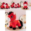 Zodiac Horse Plush Toy With Short Plush Material For Year Of The Horse Celebrations