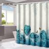 JINRUN Bathroom Thickened Waterproof Curtain Mildew Proof Shower Curtain Shower Partition Curtain Shower Curtain Bathroom Curtain Free Perforation