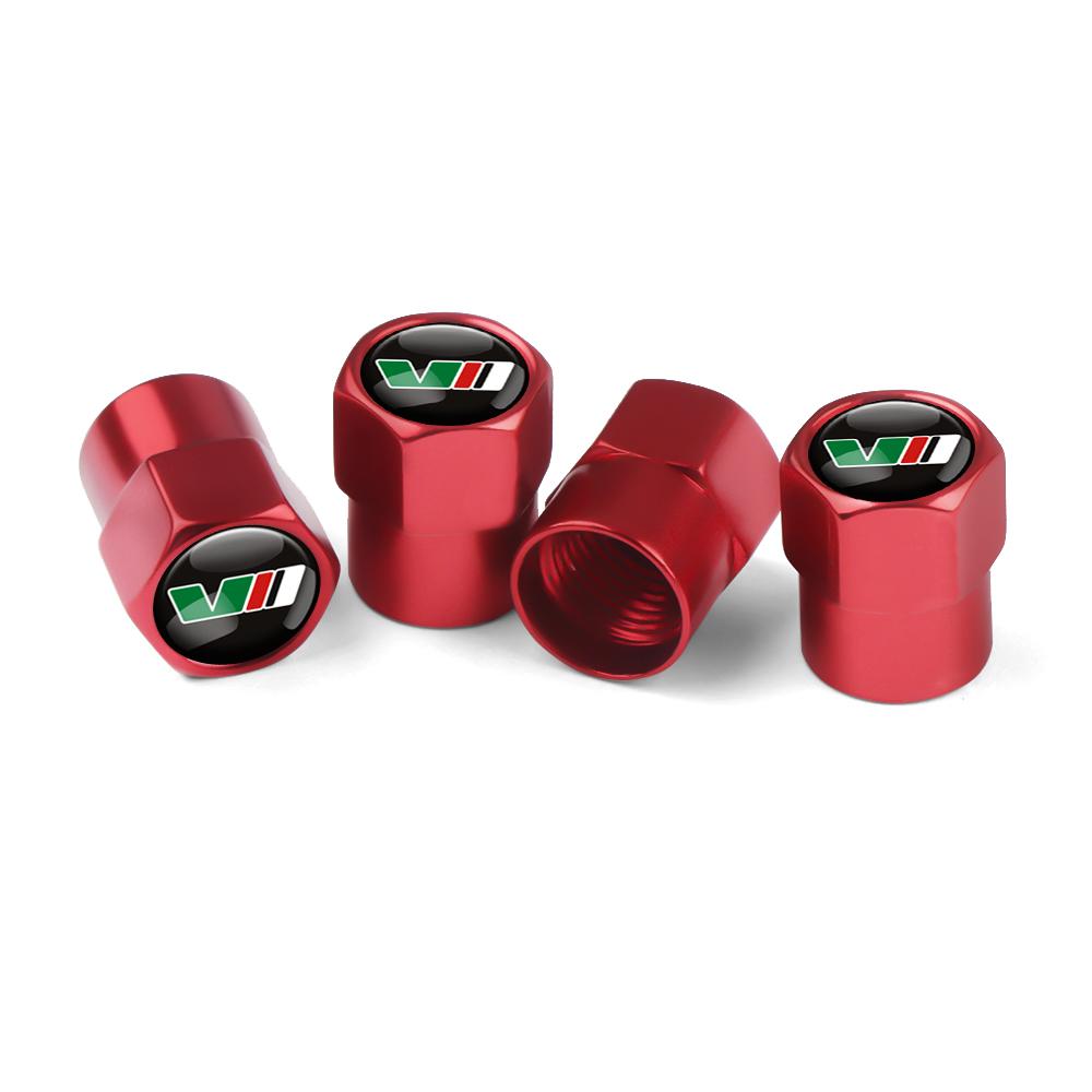 wsmrp6 4pcs Car Styling Aluminum Emblem Wheel Tire Valve Stem Air Caps for Skoda Fabia Rapid Yeti Superb Kodiaq S Octavia A5 A7 VRS VII