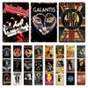 Vintage Rock Band Retro Metal Tin Sign Wall Decor for Music Fans