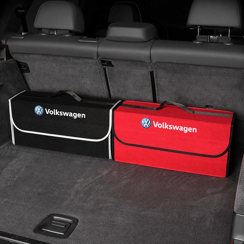 Car Boot Storage Box Tool Organizer Collect Case For Volkswagen VW polo Golf T5 Caddy T4 Touran Golf GTI Passat Scirocco Tiguan zr0