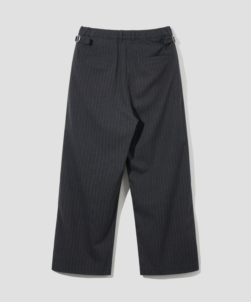 Pantalones Anchos AGOD con Banda [Rayas Carbón]