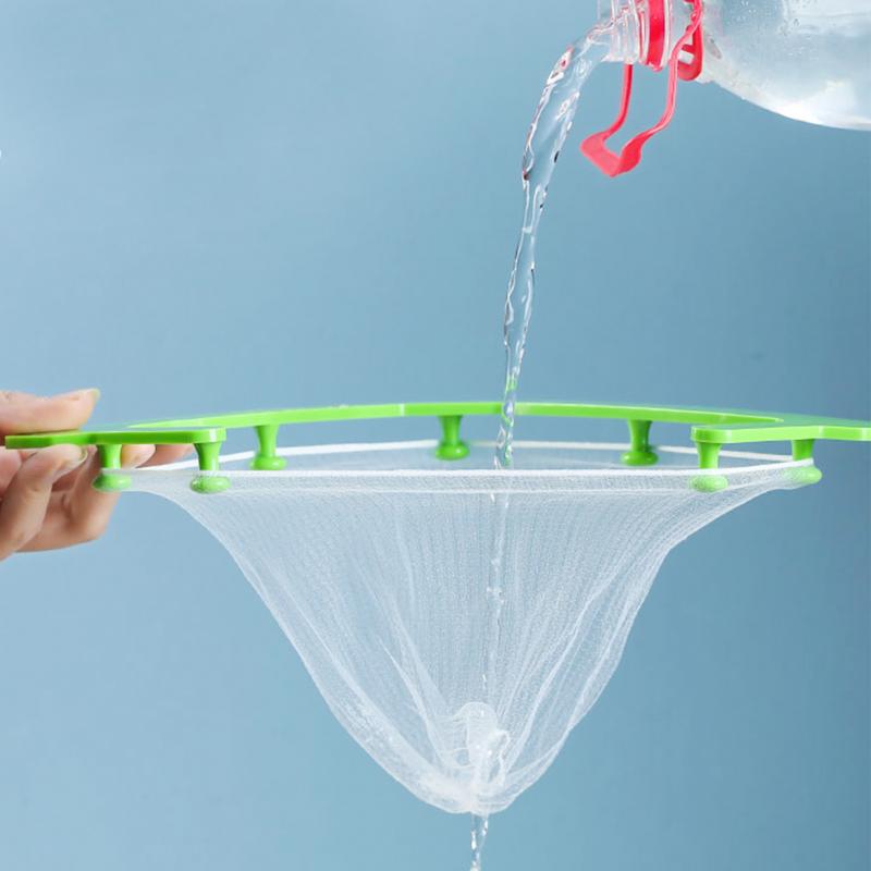 Multifunctional Triangle Drainage Rack Kitchen Sink Leftovers Filter Hanging Net Drain Basket ARI