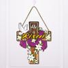 He Is Risen Easter Decoration Wooden Wreaths For Front Door Sign Cross Sign Door Wall Signs,Christian Jesus Lily Flowers Ornamet