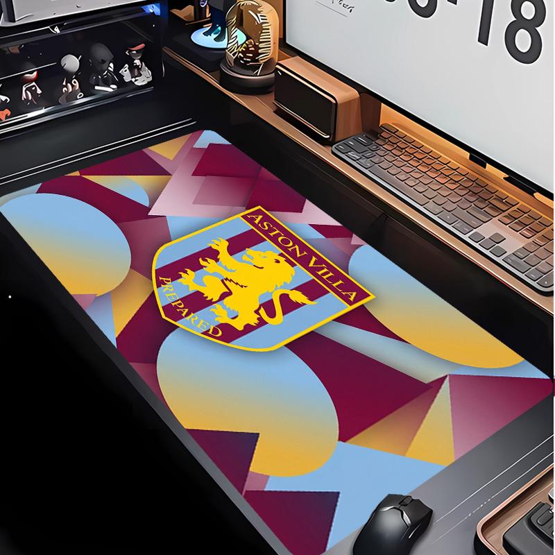 Tappetino per Mouse Stampa Calcio Aston Villa Non?Tappetino Antiscivolo in Gomma per Scrivania Impermeabile Mousepad da Gioco per Laptop Ufficio Desktop