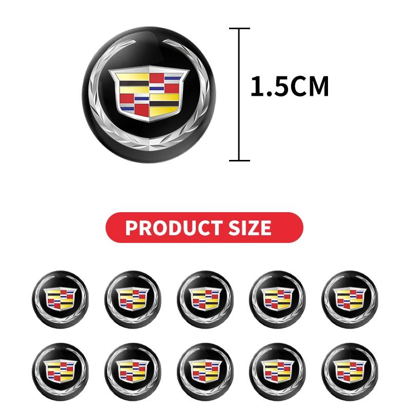 ALI1 2/5/10Pc 15mm Car Lock Keyhole Stickers Decoration Protection For Cadillac Logo Escalade CTS ATS SRX XTS XT5 STS CT5 CT6 BLS XLR
