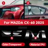 Dla MAZDA CX-60 2025 Samochodowy Reflektor Przezroczysta Folia Ochronna TPU Przednie Światło Odcień Zmiana Koloru Naklejka Akcesoria