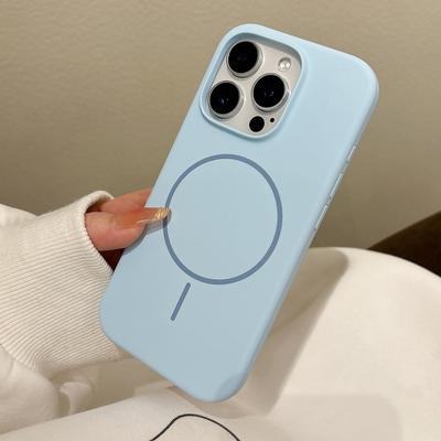 Luxury Original Liquid Silicone For Magsafe Case For iPhone 16 Plus 15 14 13 12 Pro Max Magnetic Wireless Charging Soft Cover