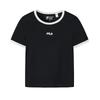 Original Slim Fit Round Neck Pullover Short Sleeve T-Shirt Women Tops F11W629110F-BK