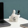 Creative Design Storage Ornament Cute Cartoon Desktop Ornament Thumbs Up Pen Holder Office Decor